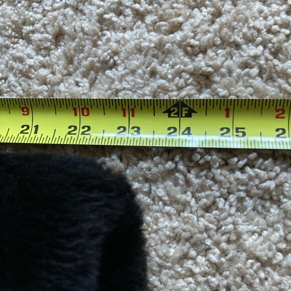 Stunning Vintage Real Fur Coat 2-Tone Size Large Mob Wife Luxury Winter - Picture 8 of 13